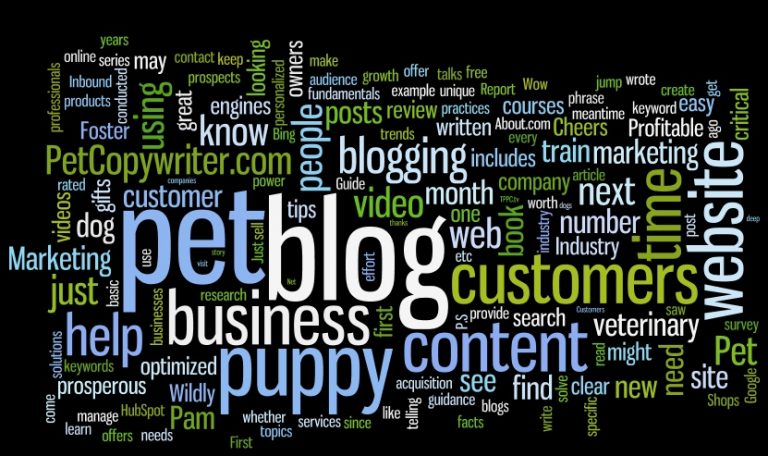 Petcopywriter.com uses Wordle to help with web content that works