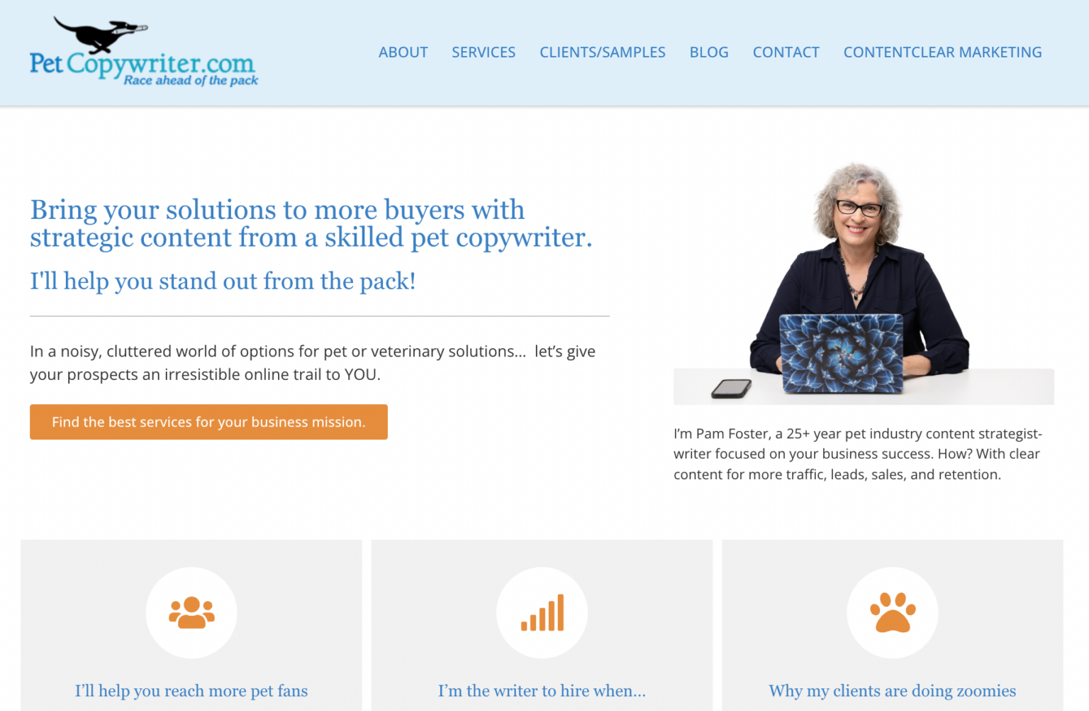 Pam Foster relaunches PetCopywriter.com